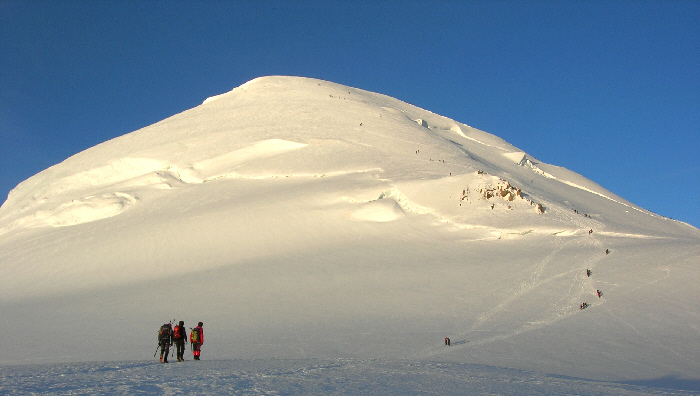 Der Gipfel des Mont Blanc