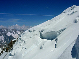 Abstieg am Mont Blanc de Tacul